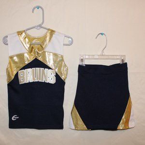 ***LAST CHANCE*** FREE W/PURCHASE Girls Bruins Cheer Outfit, Youth XS